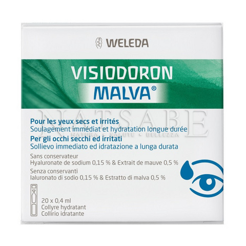 Weleda - Visiodoron Malva Eyewash - 20 single-dose 0.4 ml each | Natural remedies | Erboristeria Natsabe: online selling