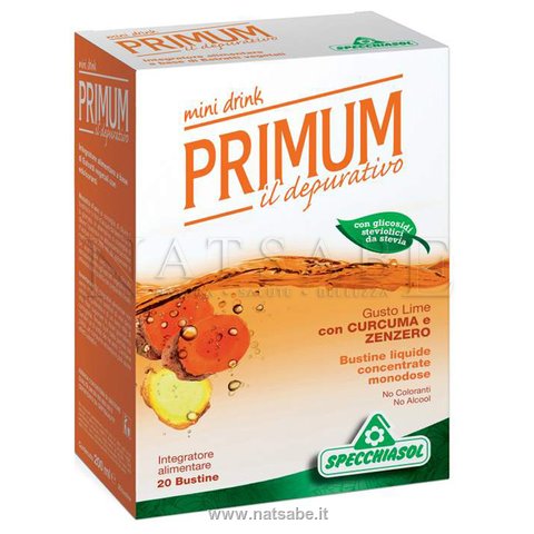 Primum Depurativo Con Curcuma E Zenzero 20 Bustine Da 10 Ml