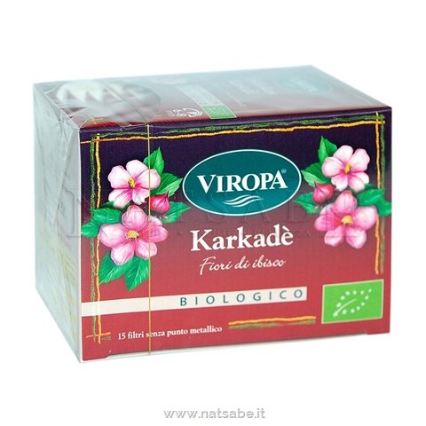 Viropa - Infusion of Hibiscus organic - 15 filters | Herba teas in filter | Erboristeria Natsabe: online selling