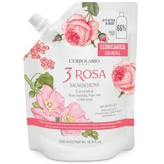 3 Rosa - Bagnoschiuma - ecoricarica da 500 ml