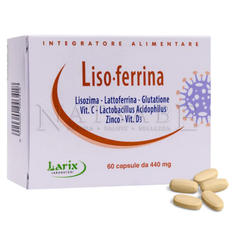 Larix - Liso-ferrina - 60 capsules 440 mg each | Immunitary Defense | Erboristeria Natsabe: online selling