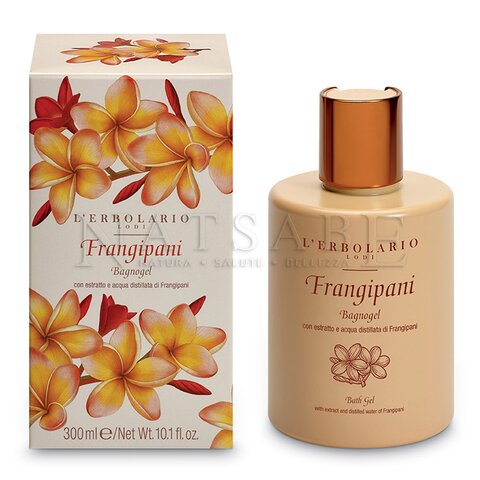 Erbolario - Frangipani - Scented Shower Gel - 300 ml | Bath foam and Shower Gel | Erboristeria Natsabe: online selling