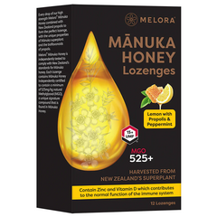 Miele di manuka - Manuka Honey Pastiglie con Manuka UMF15+, Propoli e Menta - 48 g