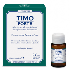 Timo Forte - Miscela di estratti per Suffumigi e Aerosol - 6 flaconcini da 8 ml