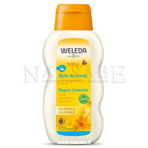 Weleda - Marigold Baby Line - Creamy Bath with marigold - 200 ml | Baby Care | Erboristeria Natsabe: online selling