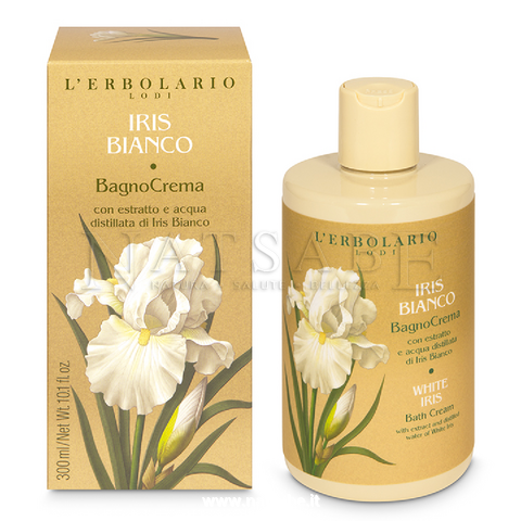 Erbolario - Iris Bianco - BagnoCrema Profumato - 300 ml | Bagnoschiuma e shampodoccia |  Erboristeria Natsabe: vendita online | erbe officinali, tisane, integratori