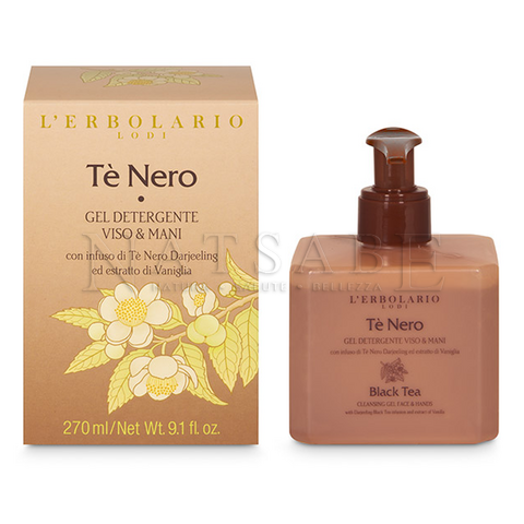 Erbolario - Tè Nero - Gel Detergente Viso Mani - 270 ml | Sapone liquido |  Erboristeria Natsabe: vendita online | erbe officinali, tisane, integratori