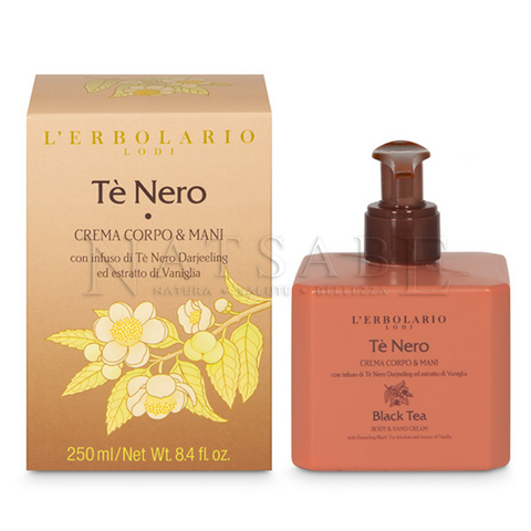 Erbolario - Tè Nero - Crema Corpo e Mani - 250 ml | Creme corpo |  Erboristeria Natsabe: vendita online | erbe officinali, tisane, integratori