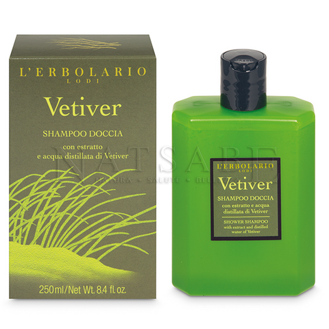 Erbolario - Vetiver - Shampoo Doccia - 250 ml | Bagnoschiuma e shampodoccia |  Erboristeria Natsabe: vendita online | erbe officinali, tisane, integratori