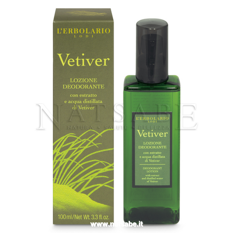 Erbolario - Vetiver - Lozione Deodorante - 100 ml | Deodoranti donna uomo |  Erboristeria Natsabe: vendita online | erbe officinali, tisane, integratori