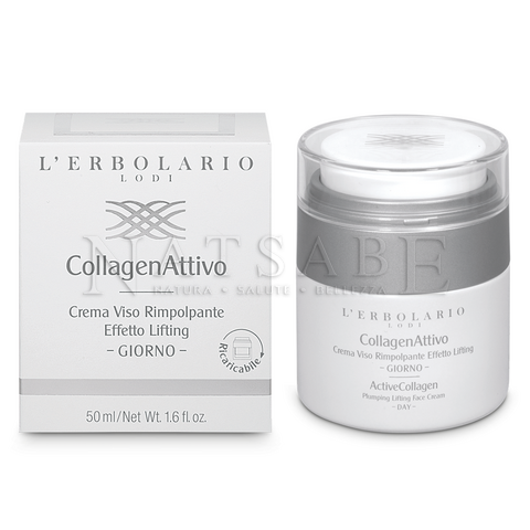 Erbolario - CollagenAttivo - Crema Viso Giorno rimpolpante effetto lifting - 50 ml | Trattamenti intensivi |  Erboristeria Natsabe: vendita online | erbe officinali, tisane, integratori