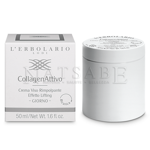 Erbolario - CollagenAttivo - RICARICA Crema Viso Giorno rimpolpante effetto lifting - 50 ml | Trattamenti intensivi |  Erboristeria Natsabe: vendita online | erbe officinali, tisane, integratori