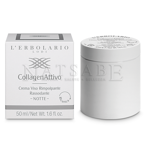 Erbolario - CollagenAttivo - RICARICA Crema Viso Notte rimpolpante rassodante - 50 ml | Trattamenti intensivi |  Erboristeria Natsabe: vendita online | erbe officinali, tisane, integratori